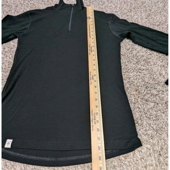 Ibex 1/4 Zip Pullover Mens XL Black Base Layer 100% New Zealand Merino Wool - Picture 5 of 5